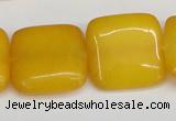 CCN3800 15.5 inches 20*20mm square candy jade beads wholesale