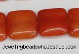 CCN3801 15.5 inches 20*20mm square candy jade beads wholesale