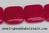 CCN3803 15.5 inches 20*20mm square candy jade beads wholesale