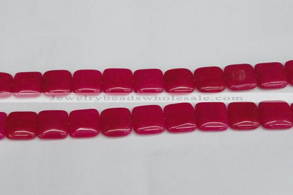 CCN3803 15.5 inches 20*20mm square candy jade beads wholesale