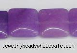 CCN3805 15.5 inches 20*20mm square candy jade beads wholesale