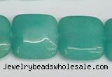 CCN3807 15.5 inches 20*20mm square candy jade beads wholesale