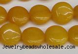 CCN3815 15.5 inches 14mm flat round candy jade beads wholesale