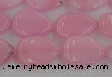 CCN3860 15.5 inches 13*18mm flat teardrop candy jade beads