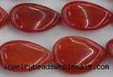 CCN3893 15.5 inches 18*25mm flat teardrop candy jade beads