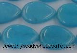 CCN3901 15.5 inches 18*25mm flat teardrop candy jade beads