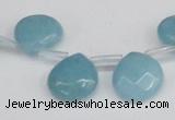 CCN3919 Top-drilled 13*13mm briolette candy jade beads wholesale