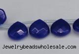 CCN3921 Top-drilled 13*13mm briolette candy jade beads wholesale