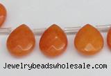 CCN3932 Top-drilled 12*15mm briolette candy jade beads wholesale