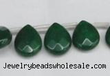 CCN3936 Top-drilled 12*15mm briolette candy jade beads wholesale