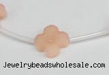 CCN3945 15.5 inches 15mm carved flower candy jade beads wholesale