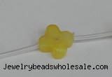 CCN3946 15.5 inches 15mm carved flower candy jade beads wholesale