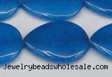 CCN3977 15.5 inches 30*40mm flat teardrop candy jade beads