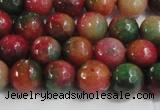 CCN4001 15 inches 6mm faceted round candy jade beads wholesale