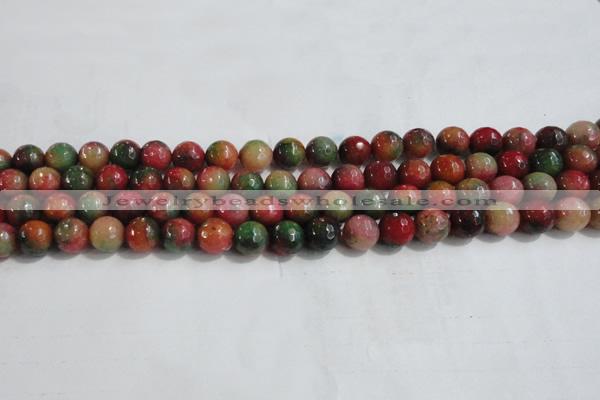 CCN4002 15 inches 8mm faceted round candy jade beads wholesale