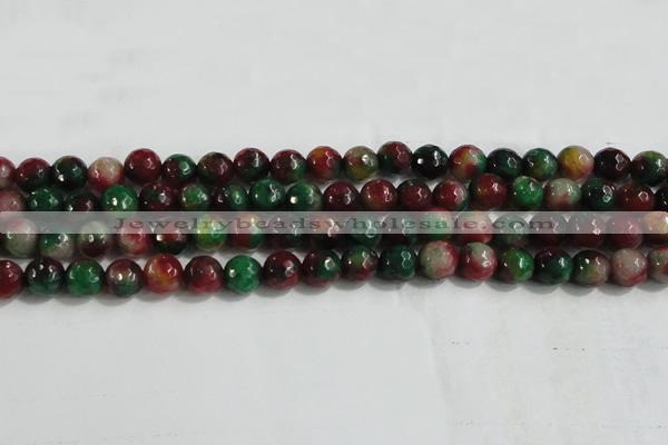 CCN4011 15 inches 8mm faceted round candy jade beads wholesale