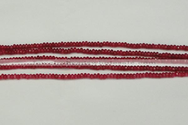 CCN4102 15.5 inches 2*4mm faceted rondelle candy jade beads