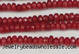 CCN4103 15.5 inches 2*4mm faceted rondelle candy jade beads