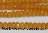 CCN4120 15.5 inches 4*6mm faceted rondelle candy jade beads