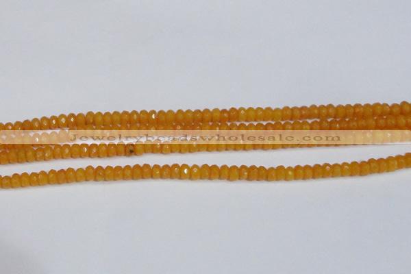 CCN4120 15.5 inches 4*6mm faceted rondelle candy jade beads