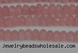 CCN4122 15.5 inches 4*6mm faceted rondelle candy jade beads