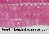 CCN4123 15.5 inches 4*6mm faceted rondelle candy jade beads