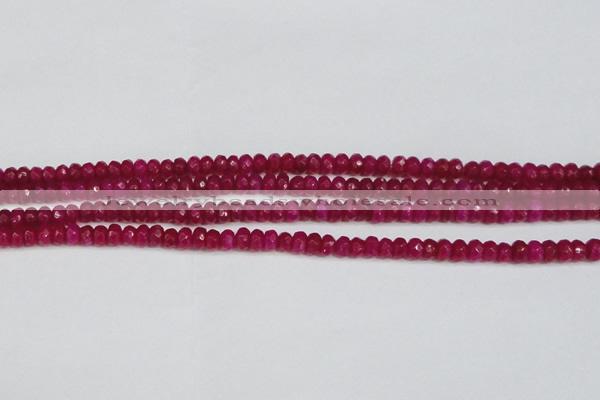 CCN4124 15.5 inches 4*6mm faceted rondelle candy jade beads