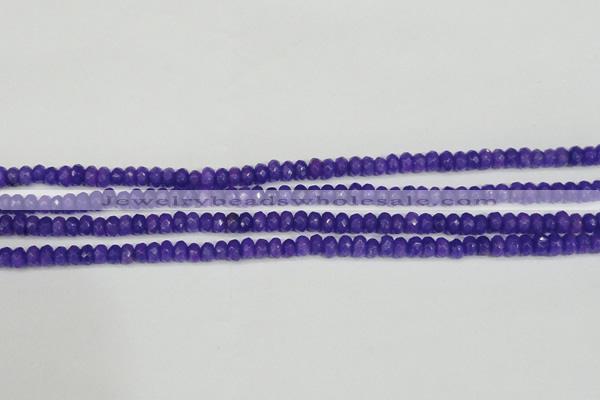 CCN4131 15.5 inches 4*6mm faceted rondelle candy jade beads