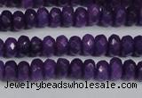 CCN4132 15.5 inches 4*6mm faceted rondelle candy jade beads