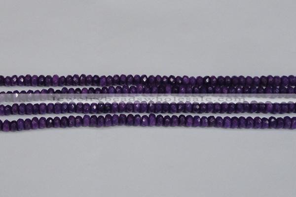 CCN4132 15.5 inches 4*6mm faceted rondelle candy jade beads