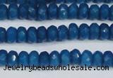 CCN4134 15.5 inches 4*6mm faceted rondelle candy jade beads