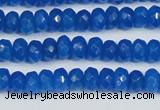 CCN4135 15.5 inches 4*6mm faceted rondelle candy jade beads