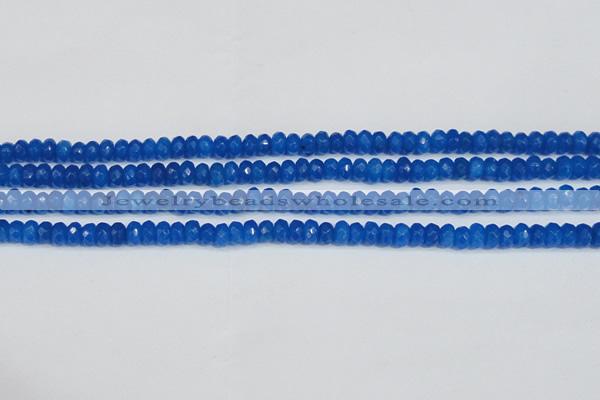 CCN4135 15.5 inches 4*6mm faceted rondelle candy jade beads