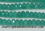 CCN4137 15.5 inches 4*6mm faceted rondelle candy jade beads