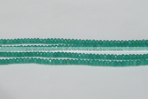 CCN4137 15.5 inches 4*6mm faceted rondelle candy jade beads