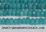 CCN4138 15.5 inches 4*6mm faceted rondelle candy jade beads