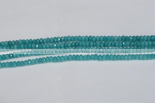 CCN4138 15.5 inches 4*6mm faceted rondelle candy jade beads