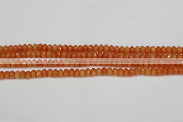 CCN4152 15.5 inches 5*8mm faceted rondelle candy jade beads