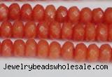 CCN4153 15.5 inches 5*8mm faceted rondelle candy jade beads