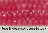 CCN4156 15.5 inches 5*8mm faceted rondelle candy jade beads