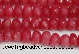 CCN4157 15.5 inches 5*8mm faceted rondelle candy jade beads