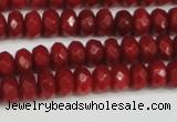 CCN4158 15.5 inches 5*8mm faceted rondelle candy jade beads