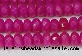 CCN4161 15.5 inches 5*8mm faceted rondelle candy jade beads