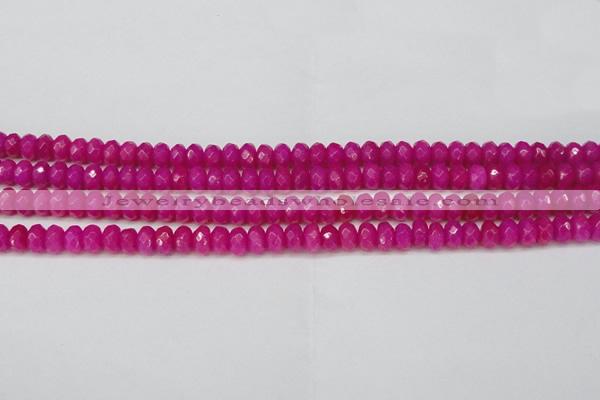 CCN4161 15.5 inches 5*8mm faceted rondelle candy jade beads