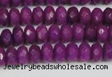 CCN4162 15.5 inches 5*8mm faceted rondelle candy jade beads