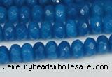 CCN4165 15.5 inches 5*8mm faceted rondelle candy jade beads