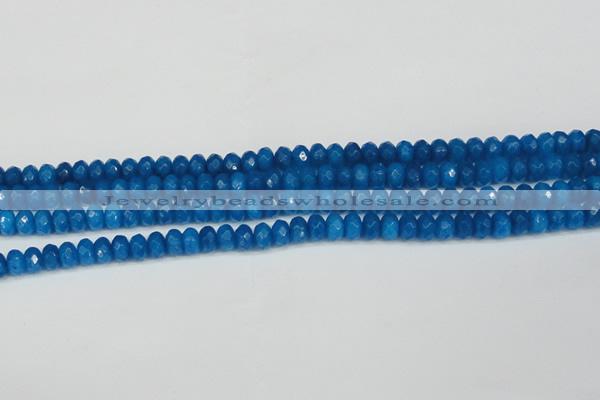 CCN4165 15.5 inches 5*8mm faceted rondelle candy jade beads