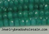 CCN4169 15.5 inches 5*8mm faceted rondelle candy jade beads