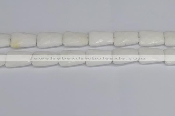 CCN4250 15.5 inches 18*25mm faceted trapezoid candy jade beads