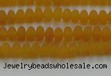 CCN4500 15.5 inches 3*5mm rondelle matte candy jade beads